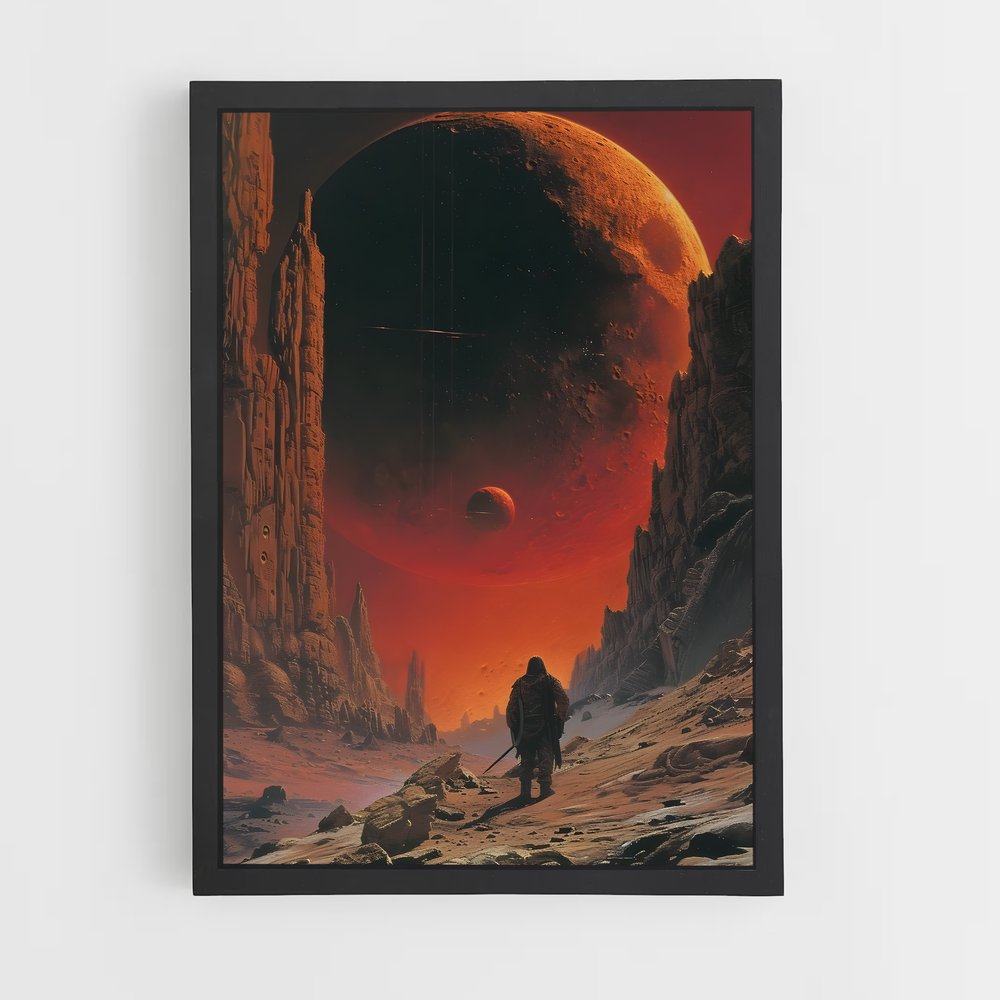 Poster Voyageur des Sommet – affiche Art spatial (vue 2)
